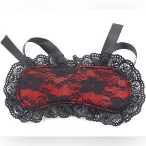 Red and Black Laced Sleep Mask